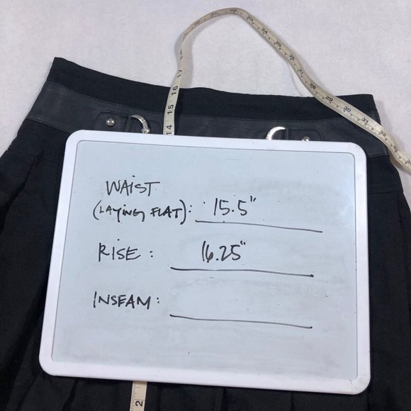 Royal Bones Daang Goodman Womens Large Black Pleated Mini Skirt Chain Punk Goth - Picture 12 of 12